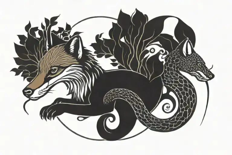 The Fox And The Snake