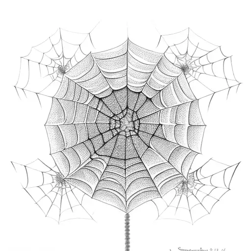 A Spider Web With Footballs As The Intersecting Strands