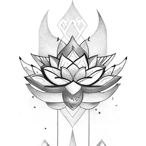 Arrow With Lotus Flower