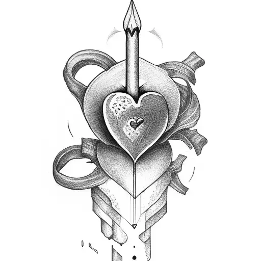 Heart Flower Dagger