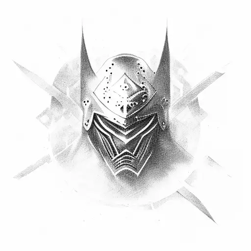 Warrior Facing Down The Dark Unknown