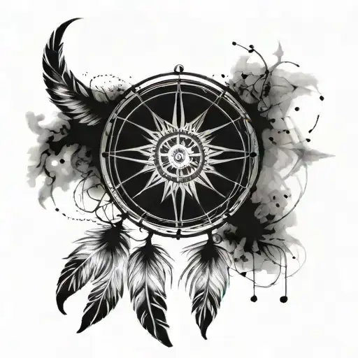 Dream Catcher With Compass