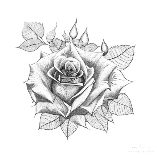 Rose Wildflower And Poinsettia Bouquet