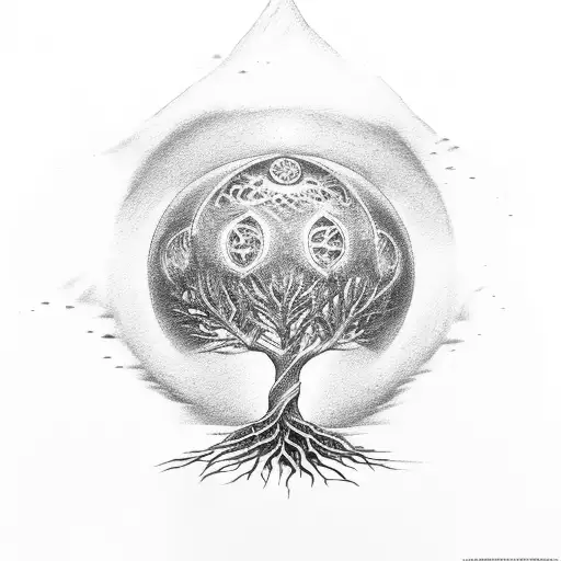 Tree Of Life With A Treasure Chest And A Ldaybig