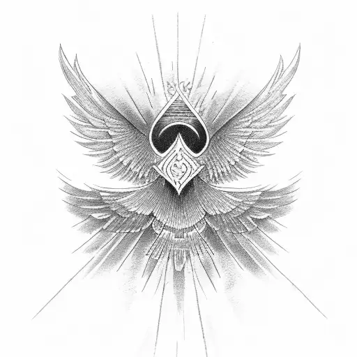 Phoenix Birds Eye View Simplistic Outline