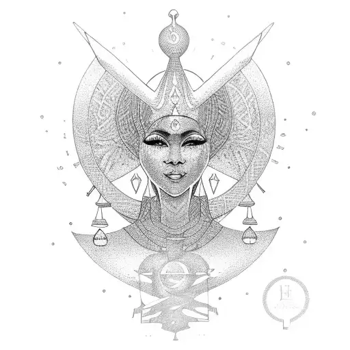 Ankh Symbol Beauty Spiritual Earthy Woman