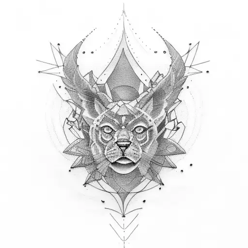 Cyber Style Medium Tattoo For Chest Very Modern