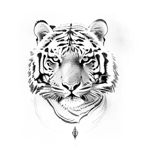 Palm Tree With Tiger