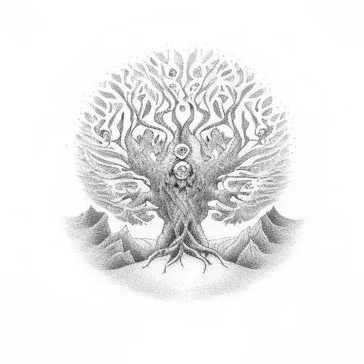 Tree Of Life One Half Lives Other Half Death