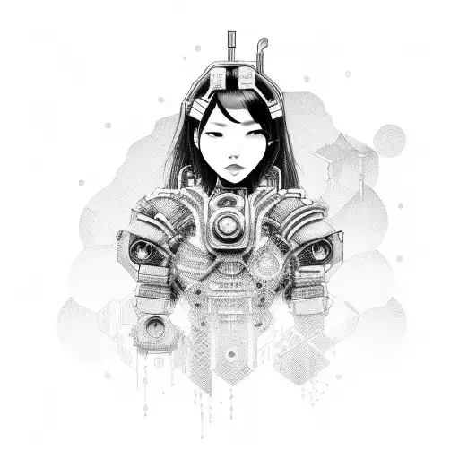 Asian Girl Cyberpunk