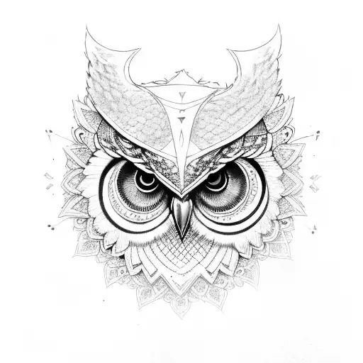 Owl With Triskelion