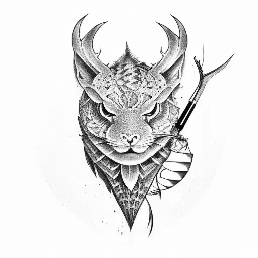 Hunting And Fishing Tattoo Sleeve