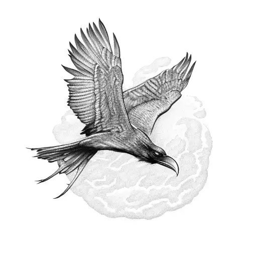 Raven Wings Spread Evil