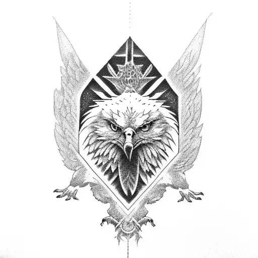 Eagle And Wolf Together