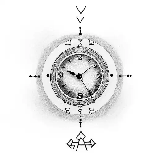 A Clock With The Inscription Your Time