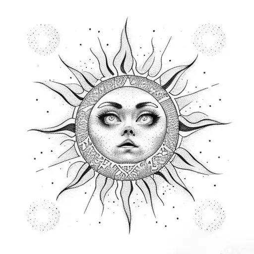 Sun Made From Dots