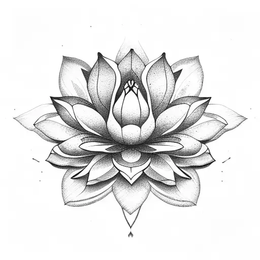 Lotus Flower From Top