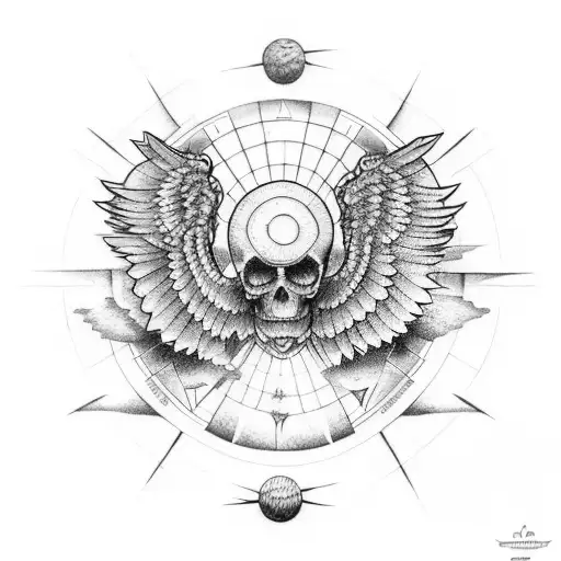 Falling Icarus Lower Arm Tattoo With Momento Mori