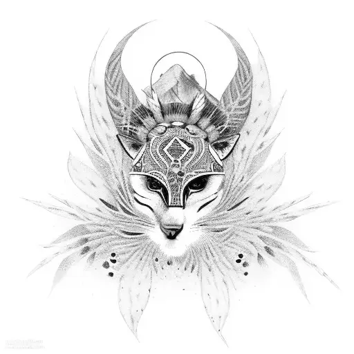 A Compassionate Native Woman Embracing A Wounded Animal