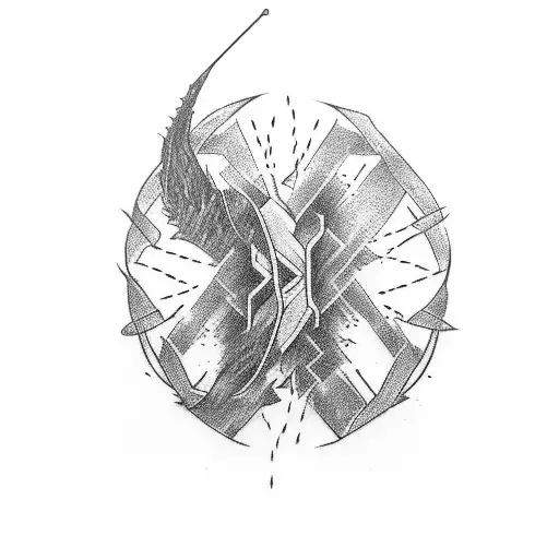 Empathy Symbol With Barbed Wire