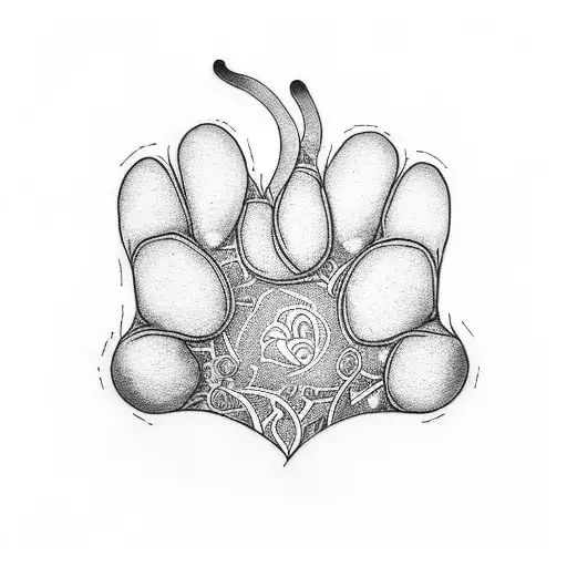 A Cat Paw And Write Lily