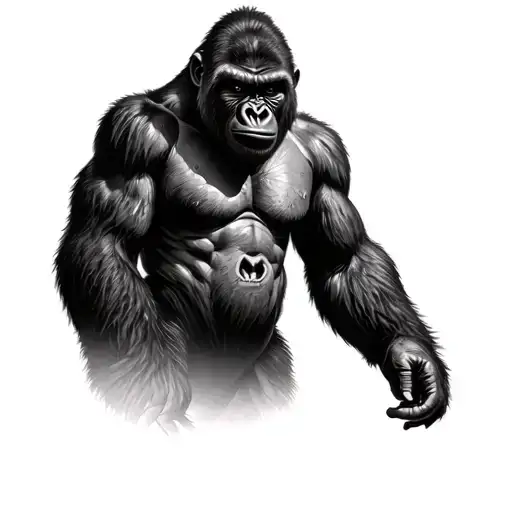 Angry Silverback Gorilla