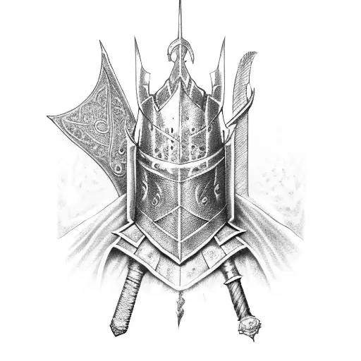 Dark Souls Knight Bowing Down With Sword