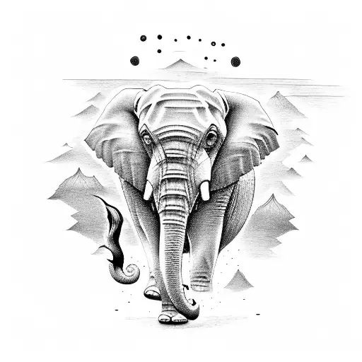 Make Something Funny A Lovely With A Elephant And Fox