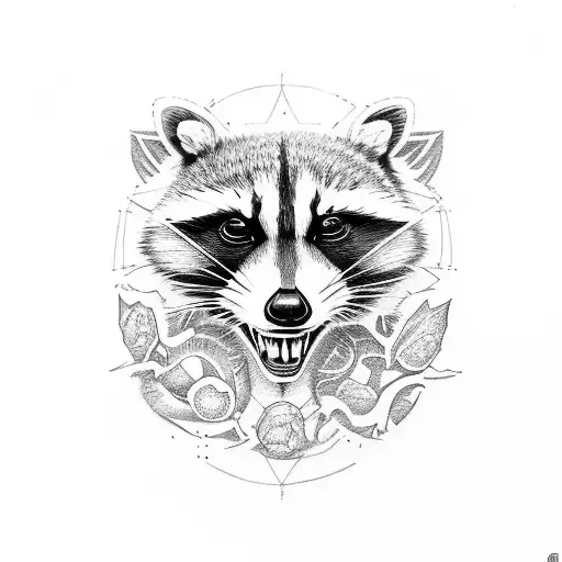 Raccoon And Dinosaur