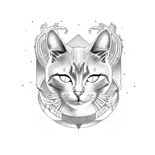 Cat With Aries Sign