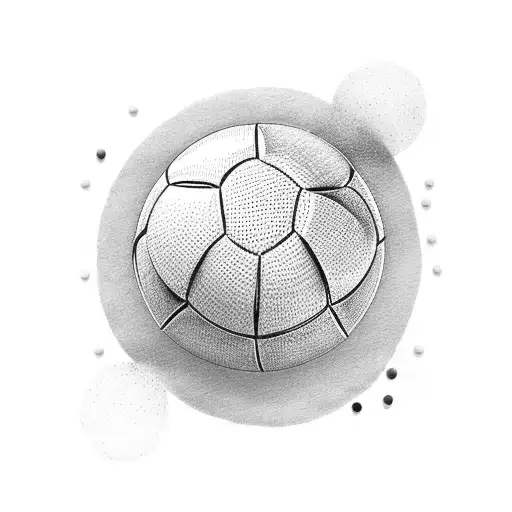 A Group Of Girls Playing Football With A Rainbow-colored Ball