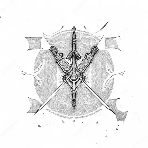 Bow And Arrow With Name