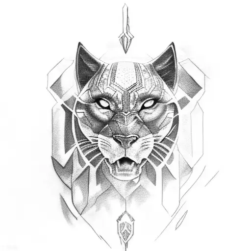 Black Panther Clawing Rose