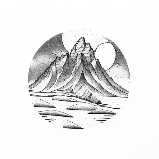 A Majestic Mountain Landscape With The Grand Tetons And A Serene Lake