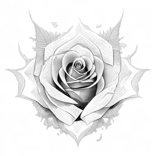 Fleuri Avec Une Rose