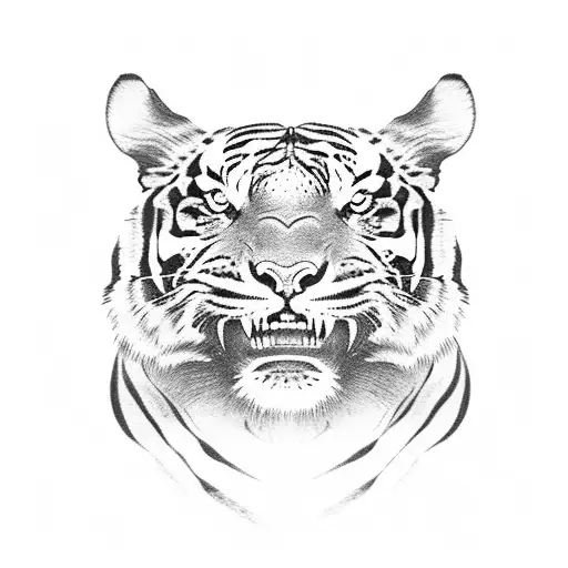 Chinese Tiger Fighting Chinese Snake