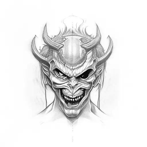 Person Fighting With Demon In Themself