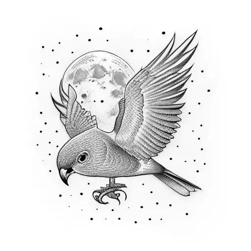 A Bird That Breaks Its Cage And Flies To The Moon