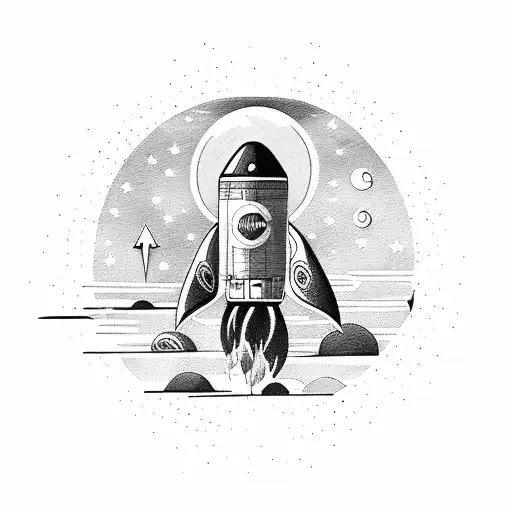 Rockets On Road For The Moon