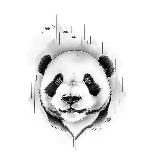 Panda Representing Manliness