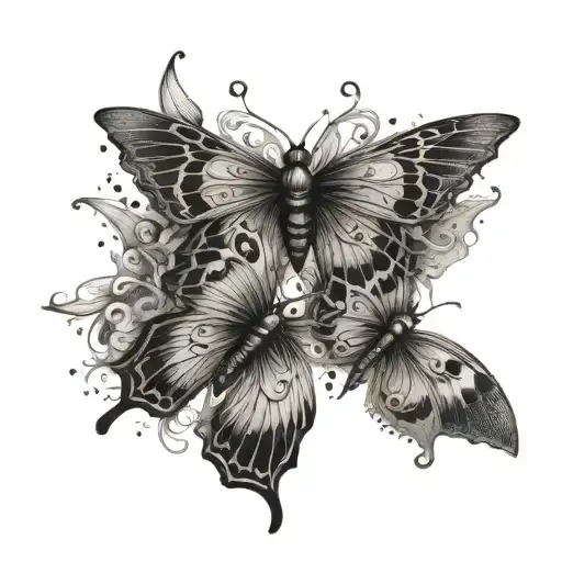 Winged Gothic Butterflies