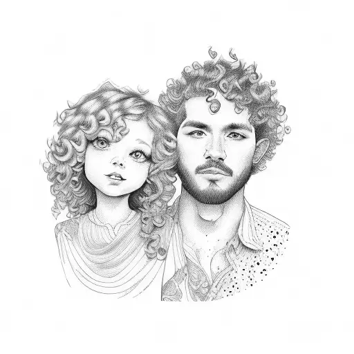 Curly Hair Mom And Son