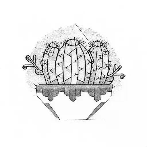 Cactus Holding A Box