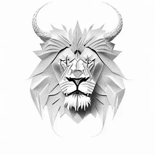 A 3D Lion With A Devilish Grin