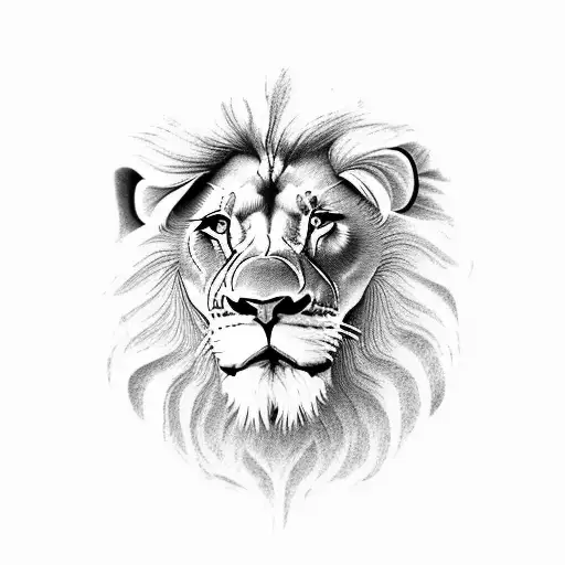 Lion On Full Backside