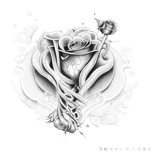 Heart And Engine And Rose