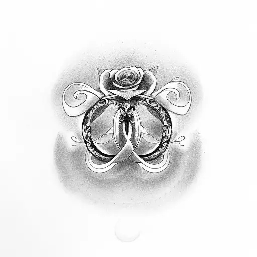 2 Love Rings With Roses