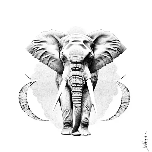 Elephant With Gingko Ears