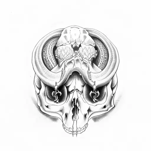Ring Neck Snake Skull