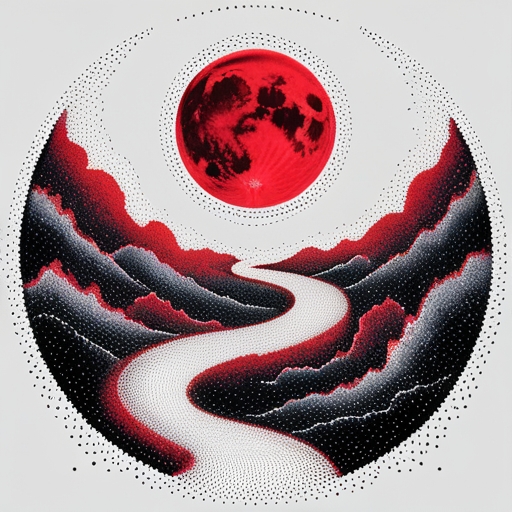 Crimson Path of the Eternal Moon